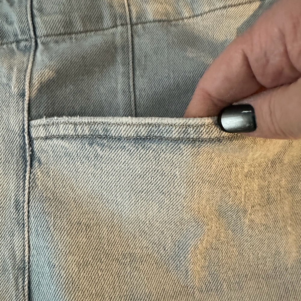 Bnwt Maurices Light Blue Jean Shorts 5” A line original fit size 20w - Picture 3 of 6